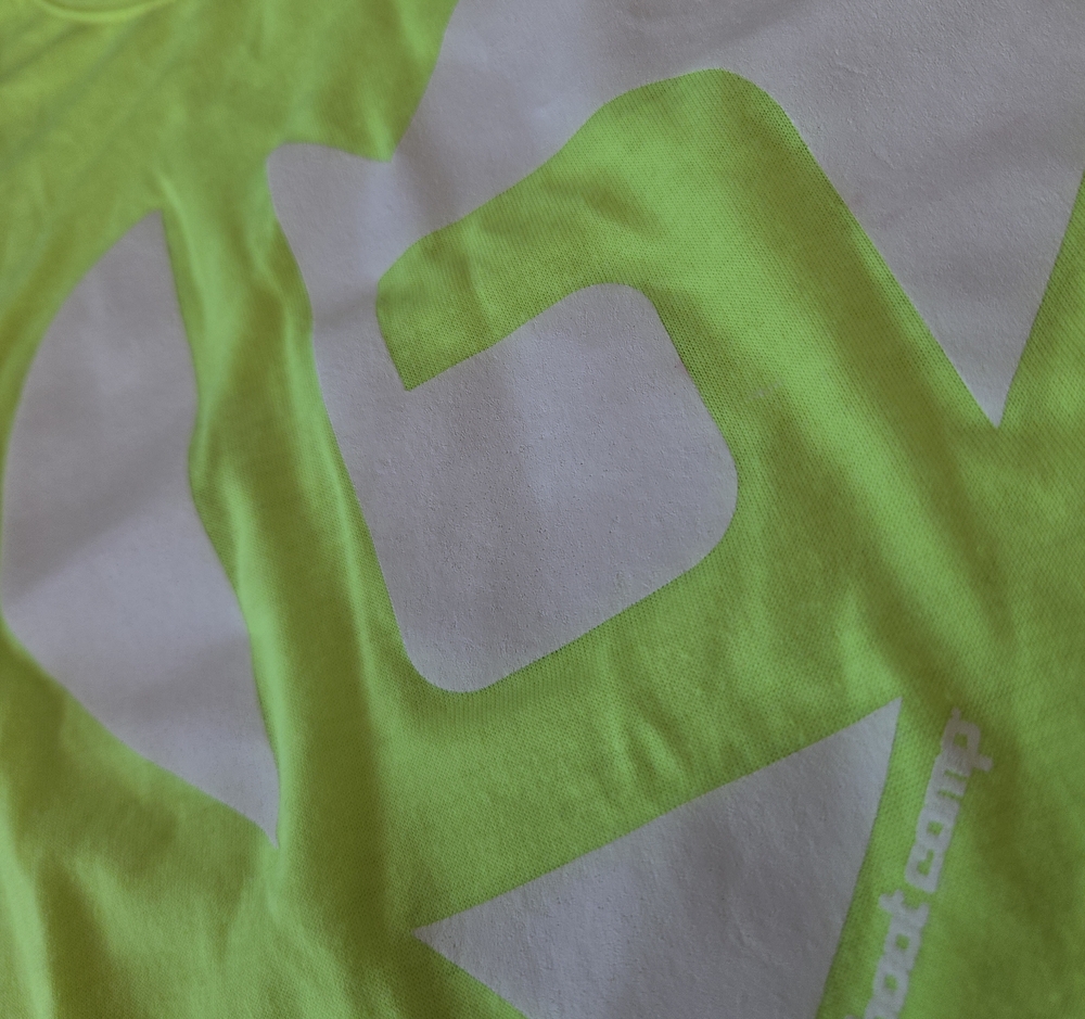Burn Boot Camp Neon Green Graphic Tank Top
